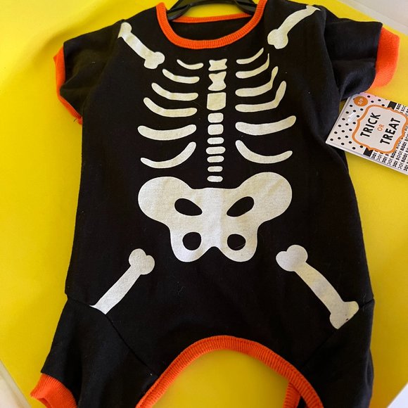 Dog Trick or Treat Skeleton Costume - Picture 1 of 2